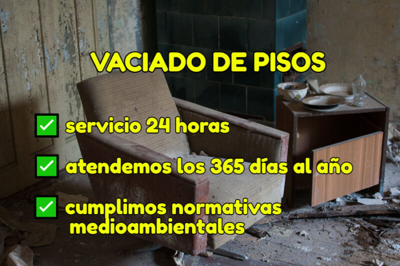 Vaciado desalojo pisos-Puentes de García Rodríguez